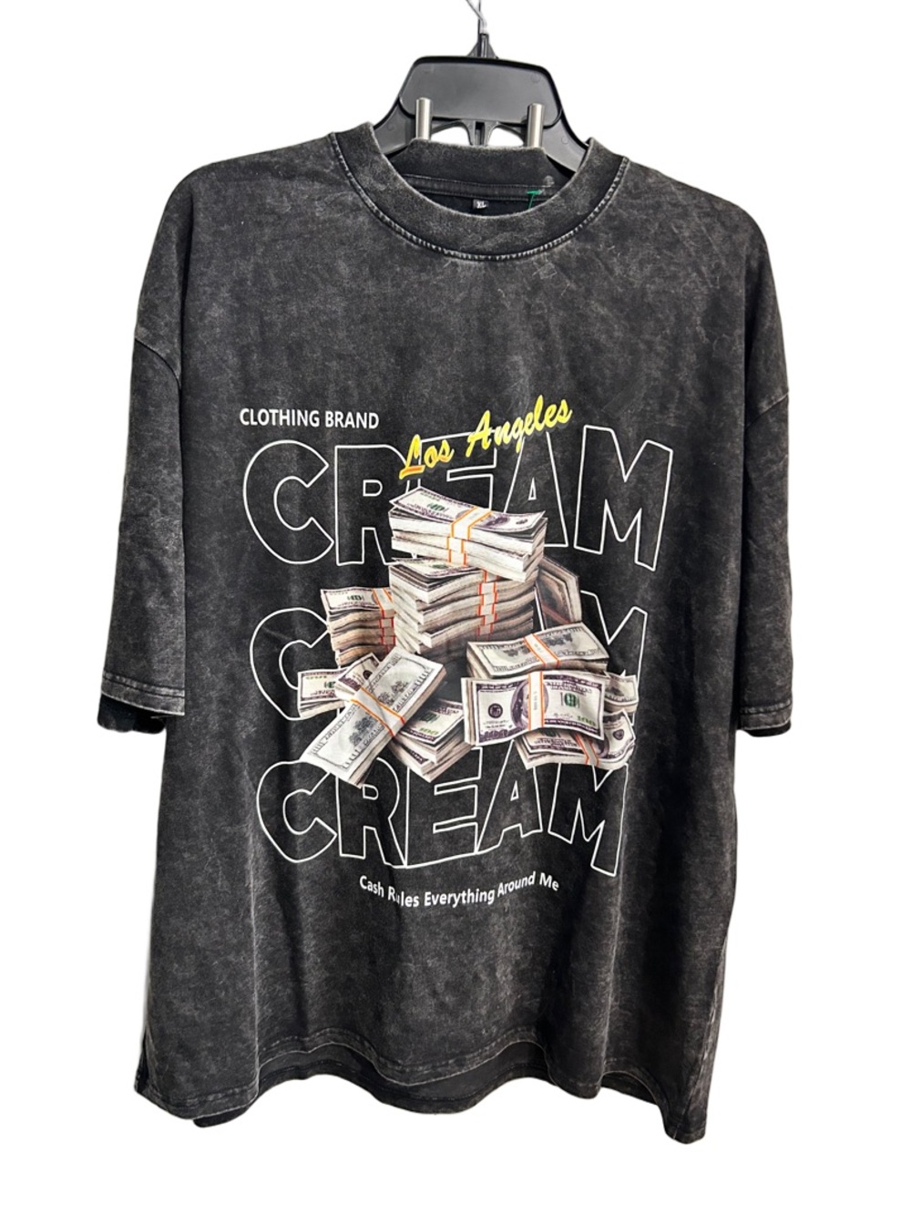 Los Angeles Cream Graphic Tee - Black